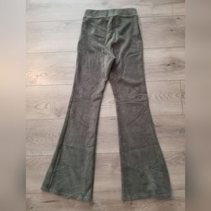 American Eagle, New, Super High-Rise Corduroy Flare Legging, Olive Green, Small
